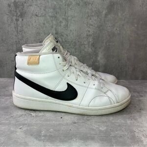 Nike Court Royale 2 Mid Sneakers CQ9179-100 Mens sz 9.5 - white/black